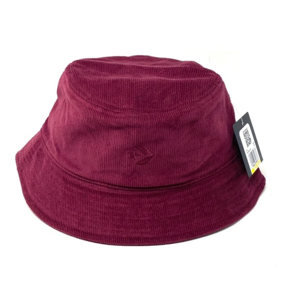 🔥HOT SALE🔥Converse Bucket Hat Wine Velvet Unisex Size M-L 10023961-A01